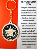 Chaveiro Tetragramatom Dourado